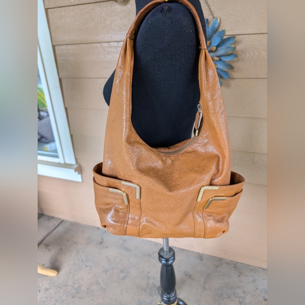 Michael Kors Nolita Caramel Hobo Bag - Picture 3 of 8